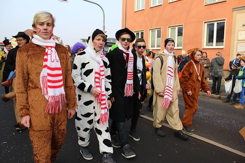 N&auml;rrinnen und Narren zogen durch Sondershausen (2)