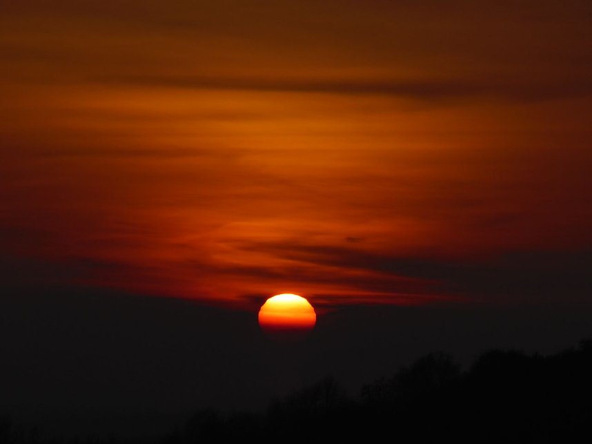 Sonnenuntergang bei Beyernaumburg