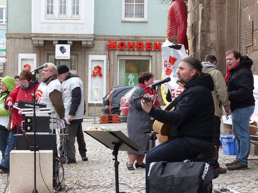 Warnstreik in Nordhausen