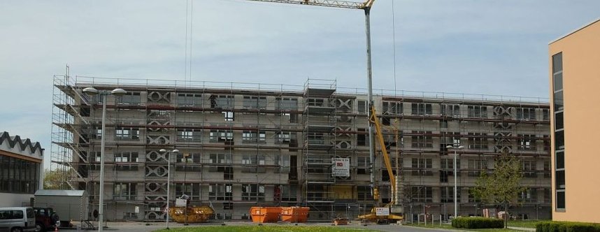 Wohnen am S&uuml;dharz Klinikum: Bauphasen