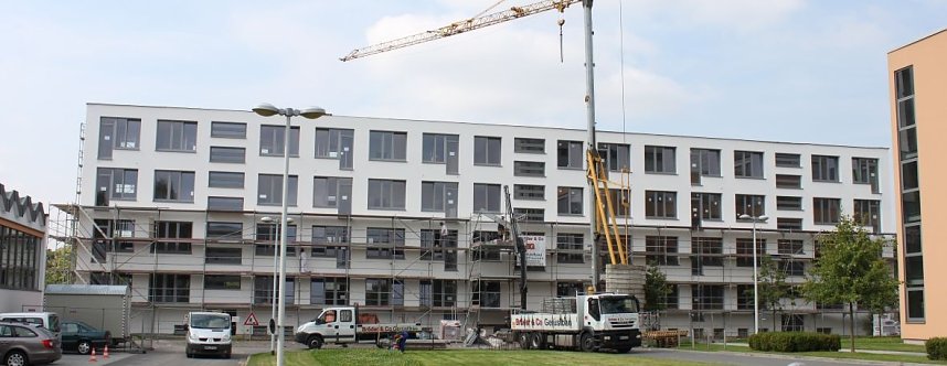 Wohnen am S&uuml;dharz Klinikum: Bauphasen