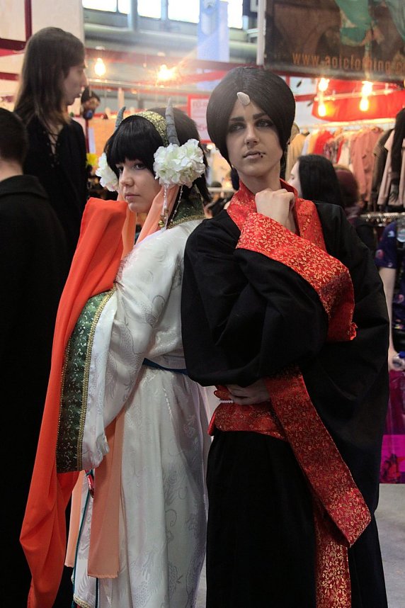 Auf der Manga-Convention der Leipziger Buchmesse versammelten sich die deutschen "Kost&uuml;mspieler", Mangafreunde und Comicfans