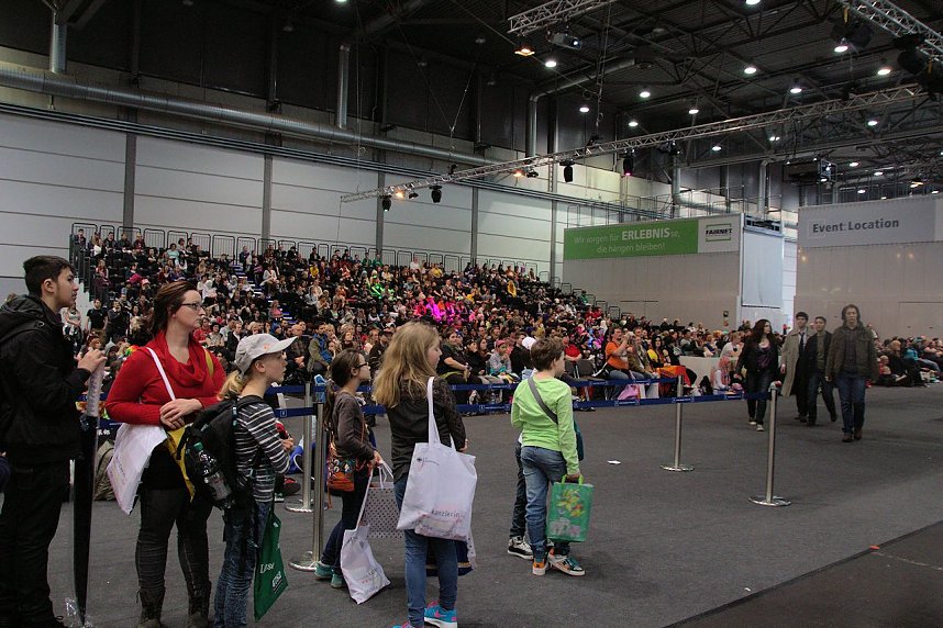 Auf der Manga-Convention der Leipziger Buchmesse versammelten sich die deutschen "Kost&uuml;mspieler", Mangafreunde und Comicfans