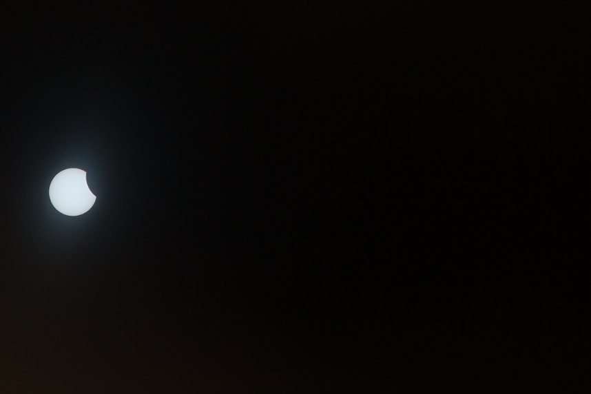 Partielle Sonnenfinsternis &uuml;ber Nordhausen