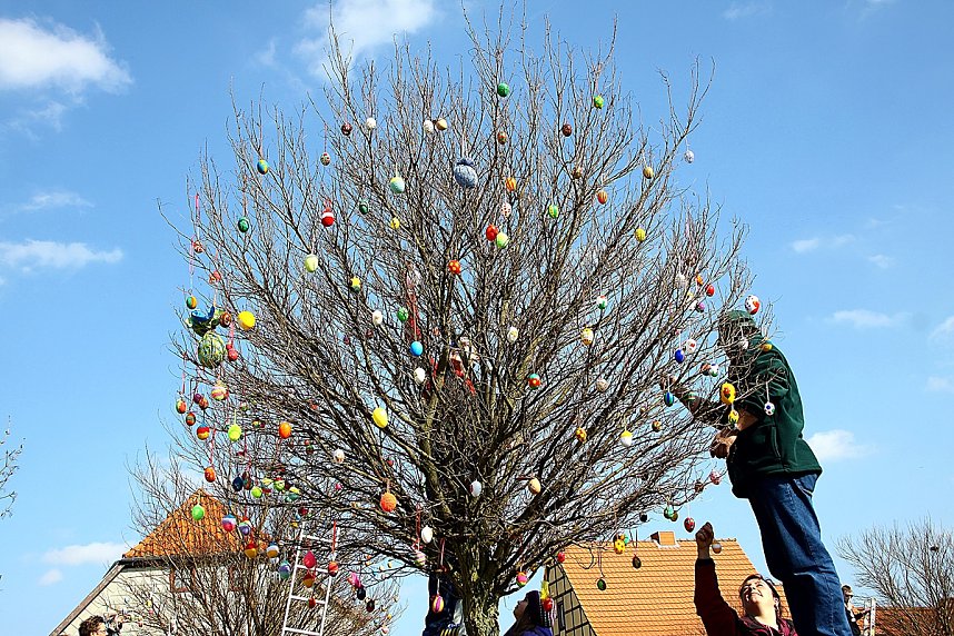 Ostereierallee in Obergebra