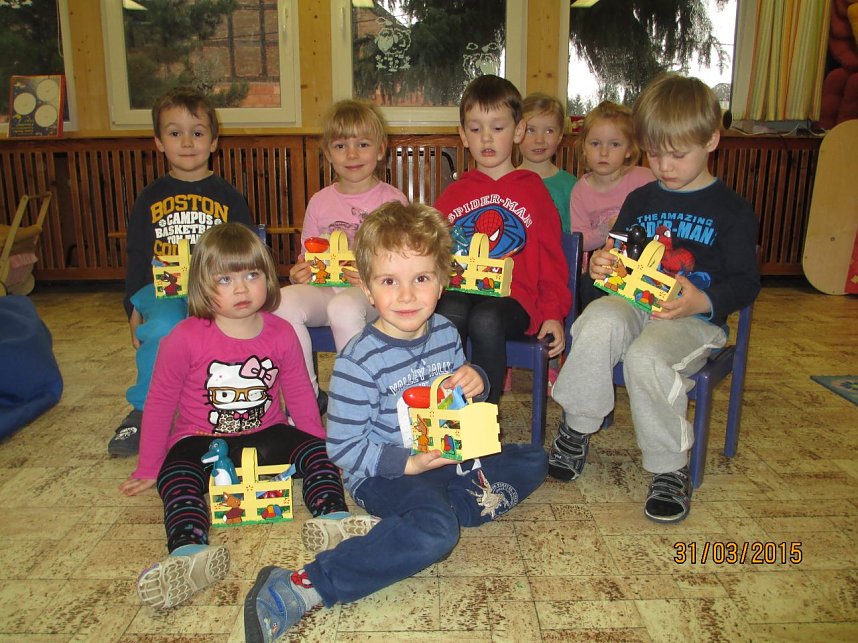 Die "kleinen Entdecker" machten sich diese Woche auf die Suche nach Osterk&ouml;rbchen
