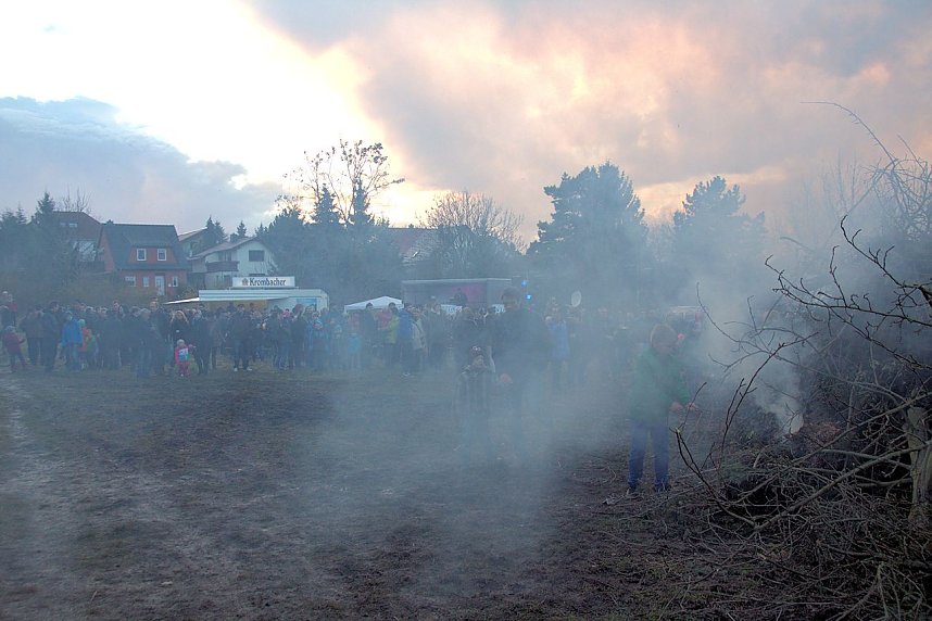 Osterfeuer in Nordhausen Nord