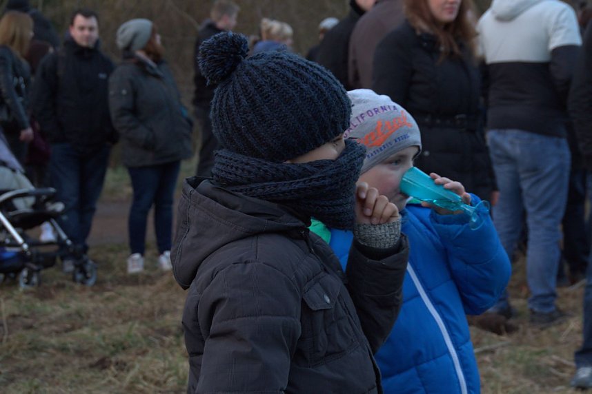 Osterfeuer in Nordhausen Nord