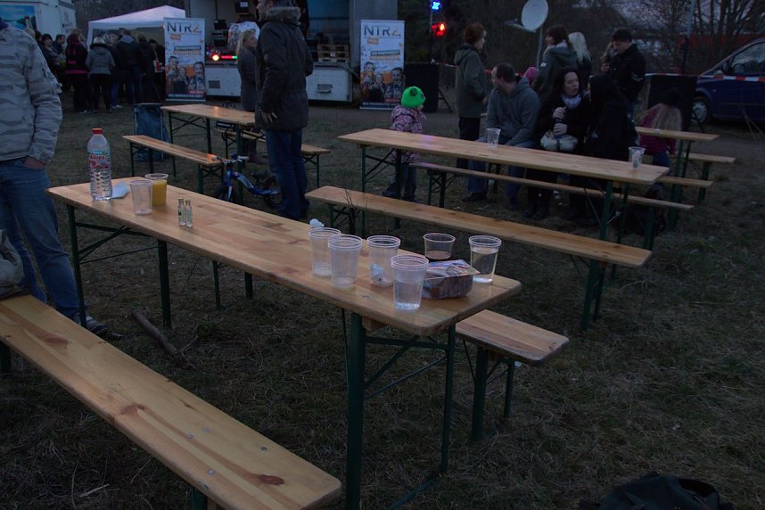 Osterfeuer in Nordhausen Nord