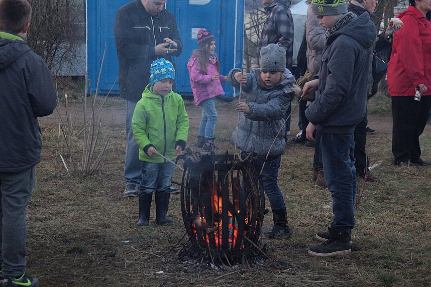 Osterfeuer in Nordhausen Nord