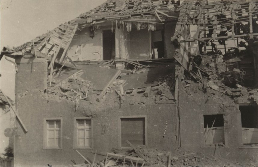 Bomben auf Salza: Unbekanntes Tr&uuml;mmerfoto