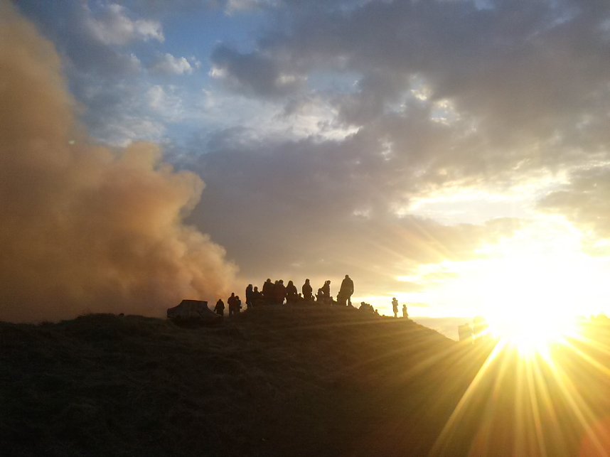 Osterfeuer in Neustadt