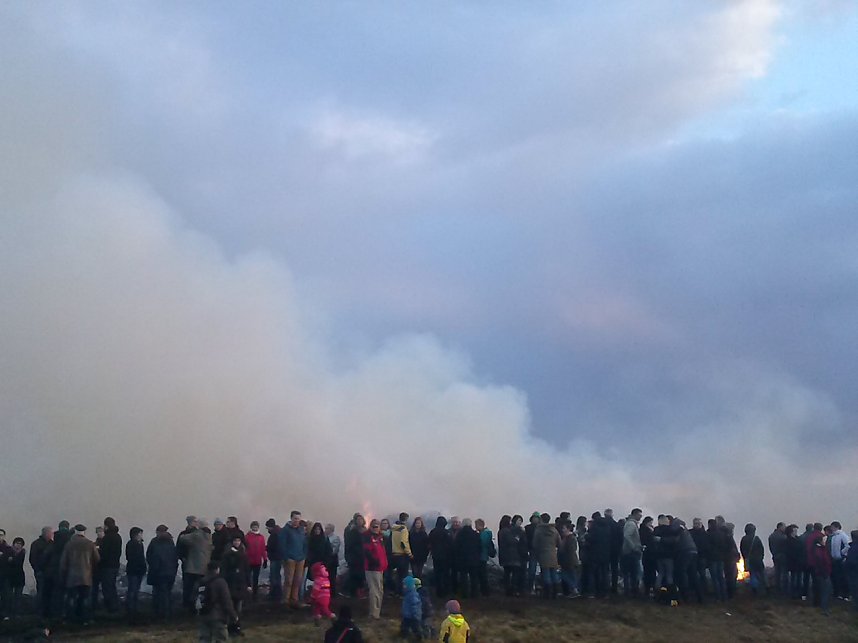 Osterfeuer in Neustadt