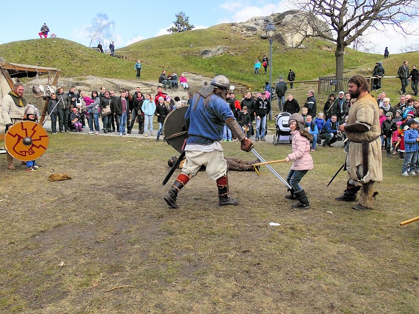 Wikinger auf der Burg Regenstein
