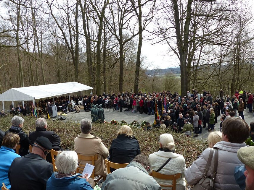 Gedenken an die Befreiung des KZ Mittelbau-Dora vor 70 Jahren.