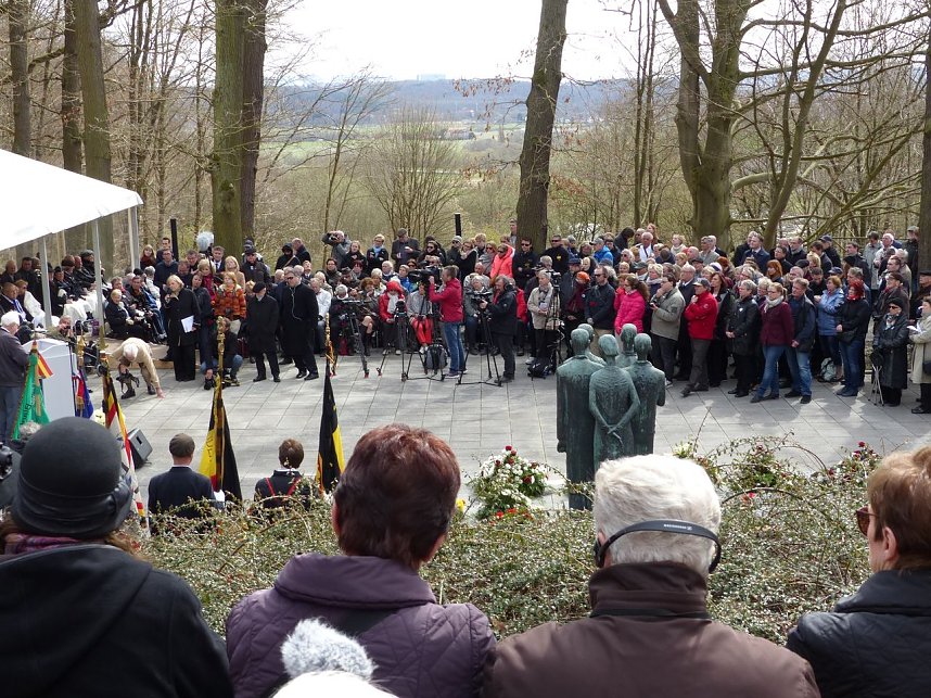 Gedenken an die Befreiung des KZ Mittelbau-Dora vor 70 Jahren.