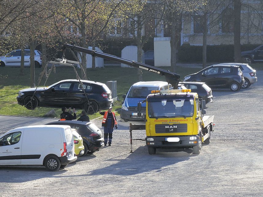 Arbeiten auf dem August Bebel Platz