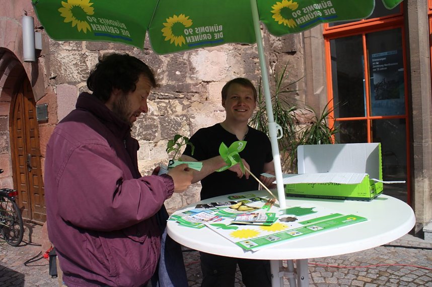 1. Mai Kundgebung auf dem Nordh&auml;user Rathausplatz