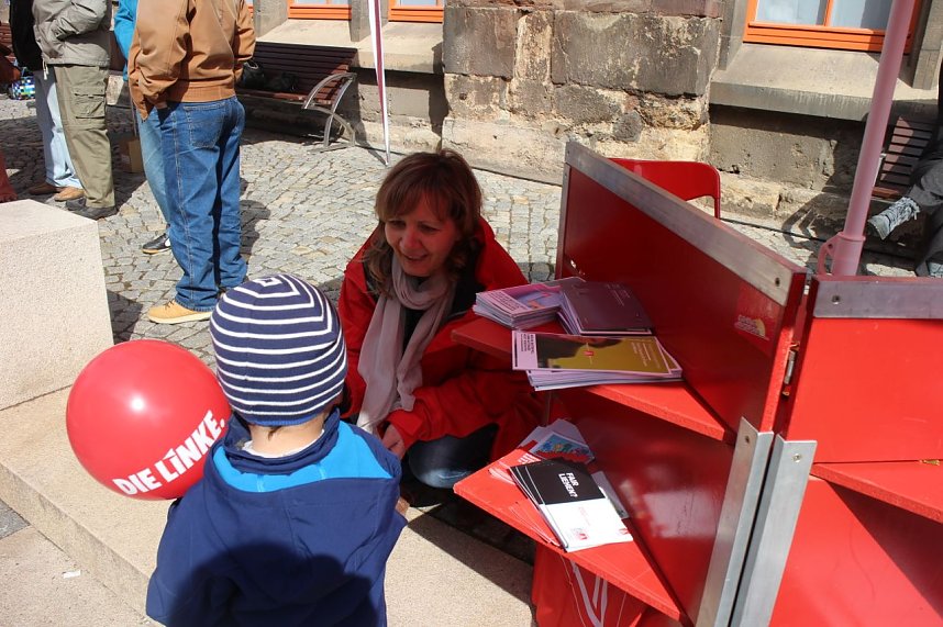 1. Mai Kundgebung auf dem Nordh&auml;user Rathausplatz