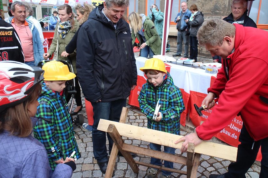 1. Mai Kundgebung auf dem Nordh&auml;user Rathausplatz
