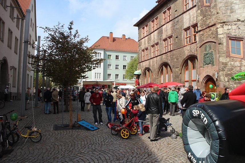 1. Mai Kundgebung auf dem Nordh&auml;user Rathausplatz