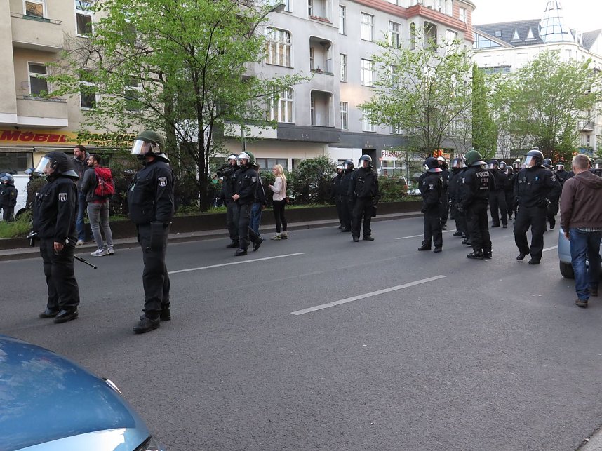 Revolution&auml;re 1. Mai Demo