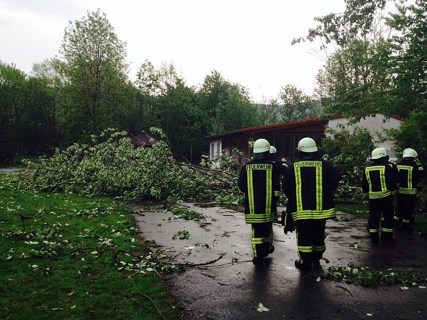 Unwetterspuren in Obergebra