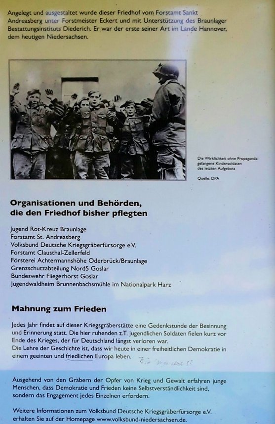 Auch im Harz wurde dem Ende des Krieges vor 70 Jahren gedacht