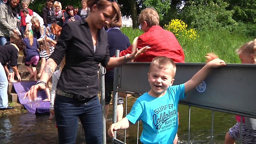 Zum ersten Nordh&auml;user "Anwassern" waren viele Teilnehmer und Schaulustige erschienen