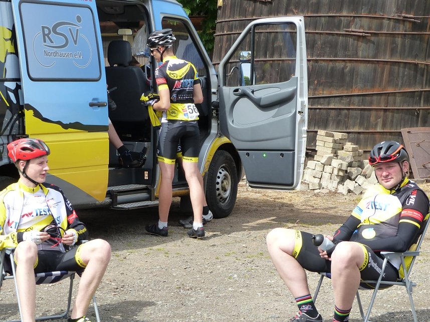 Nordh&auml;user Radsportler beim 1. Eichsfelder Radsporttag in Esplingerode