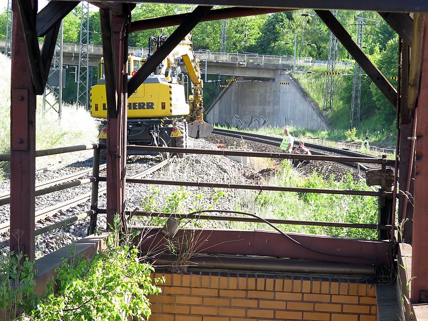 Gleisbau in Wolkramshausen