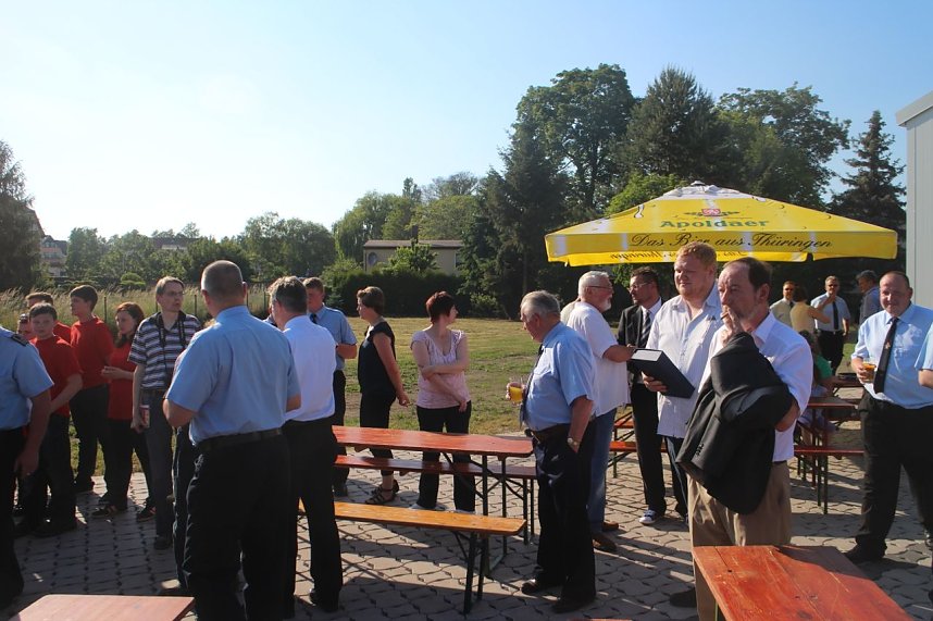 Die Kameraden der Sundh&auml;user Feuerwehr k&ouml;nnen sich nach langem warten endlich &uuml;ber ihr neues Ger&auml;tehaus freuen
