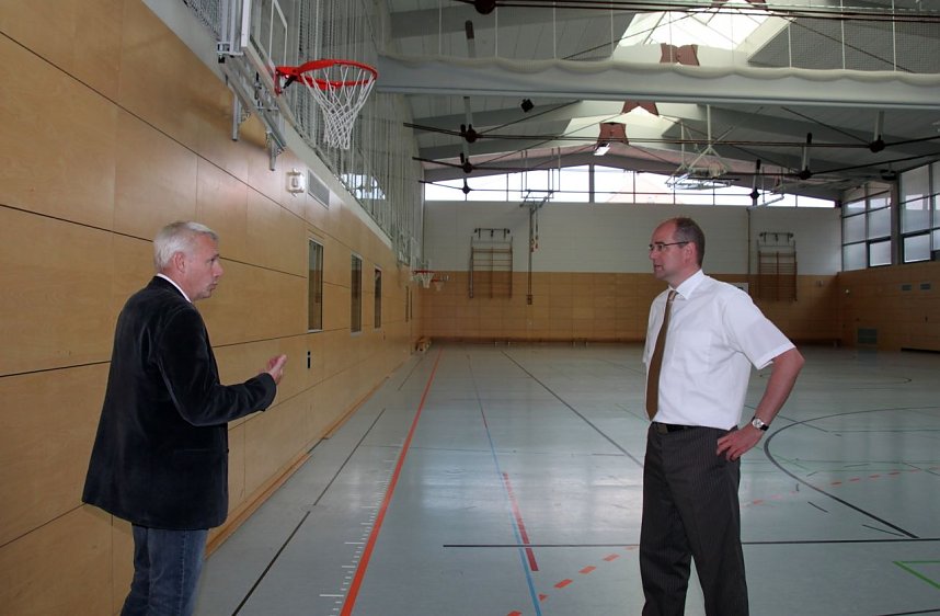 Landrat Jendricke in der Goldenen Aue unterwegs