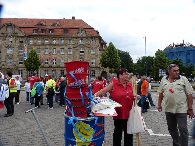Unterst&uuml;tzung f&uuml;r Gewerkschaftsforderungen in Leipzig
