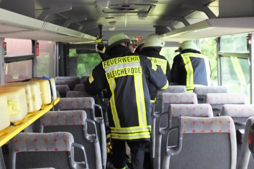 Ausbildung bei der Bleicher&ouml;der Feuerwehr