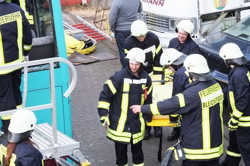Ausbildung bei der Bleicher&ouml;der Feuerwehr