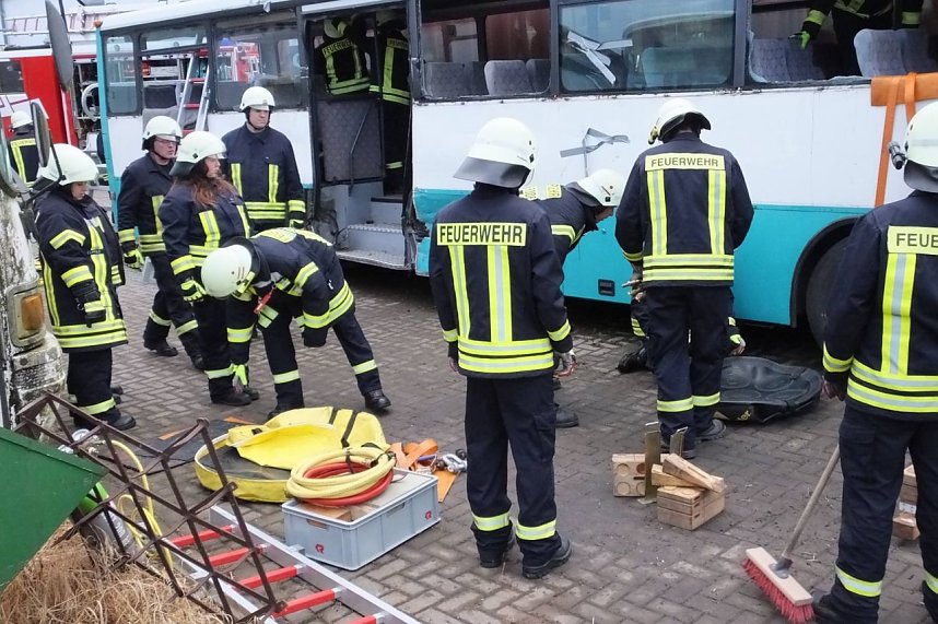 Ausbildung bei der Bleicher&ouml;der Feuerwehr