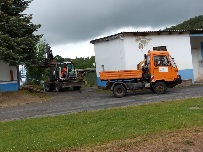 Bauarbeiten an der S&uuml;dseite