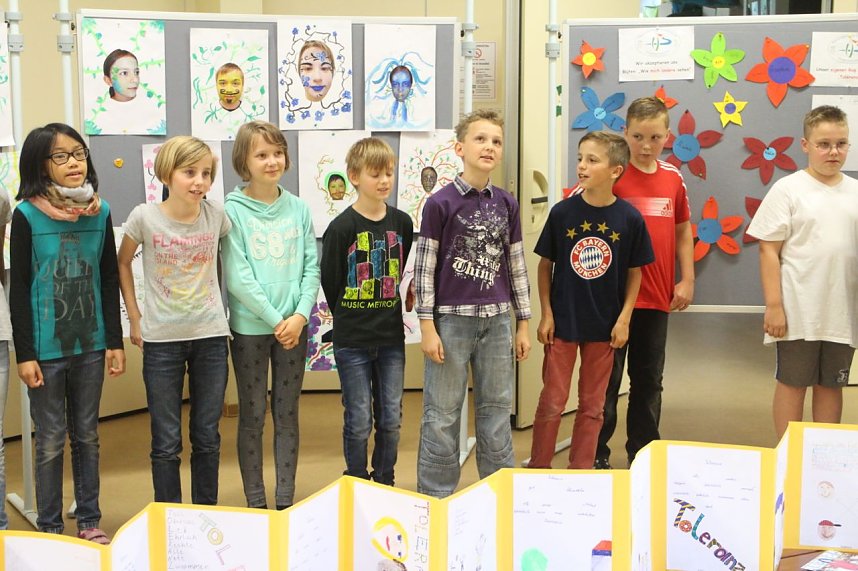 Zur Auseinandersetzung mit dem Thema "Toleranz" fiel den Sch&uuml;lern der Klasse 4a der Grundschule Niedersachswerfen eine Menge ein
