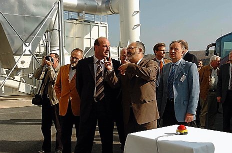 Joachim Claus und Volker Sklenar bei der Einweihung