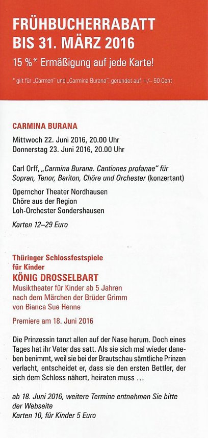 Neues aus der Theaterwelt