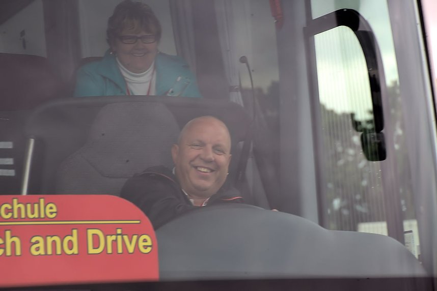 Peter Blei auf dem 5. Berufsaktionstag im Nordh&auml;user Autodrom