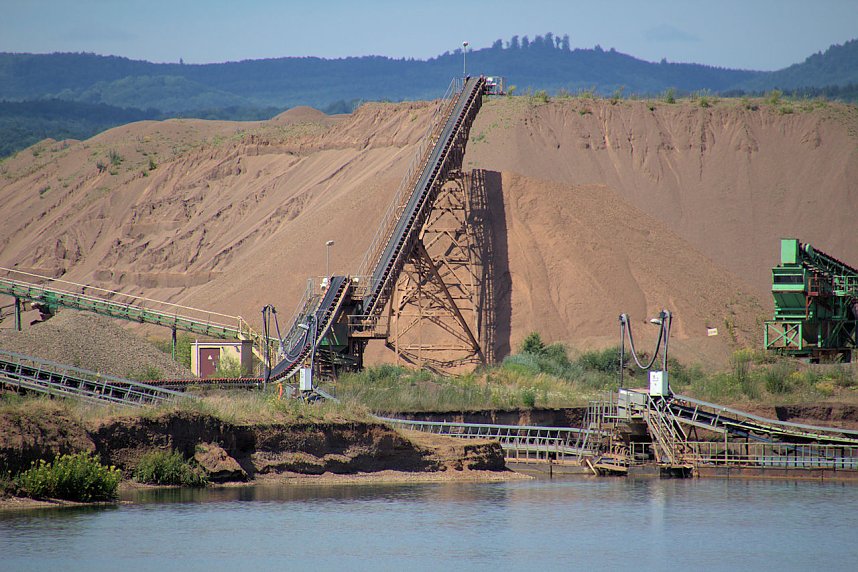 Industrie an den Bielener Kiesgew&auml;ssern