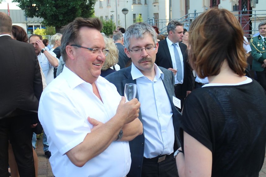 Sommerfest vor dem Nordh&auml;user Landratsamt