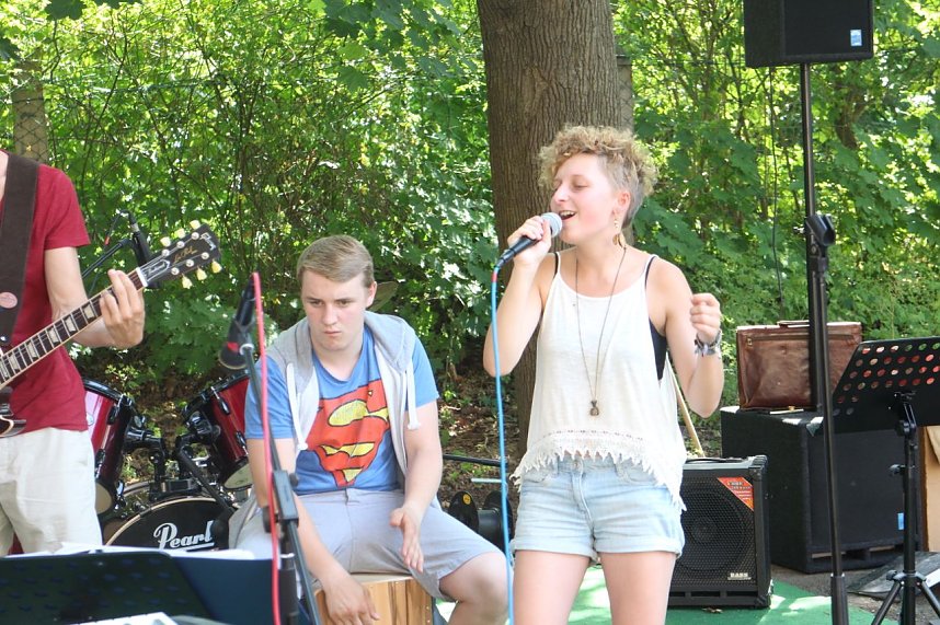 Die Nordh&auml;user Musikschule spielte heute f&uuml;r die Jugendkunstschule auf