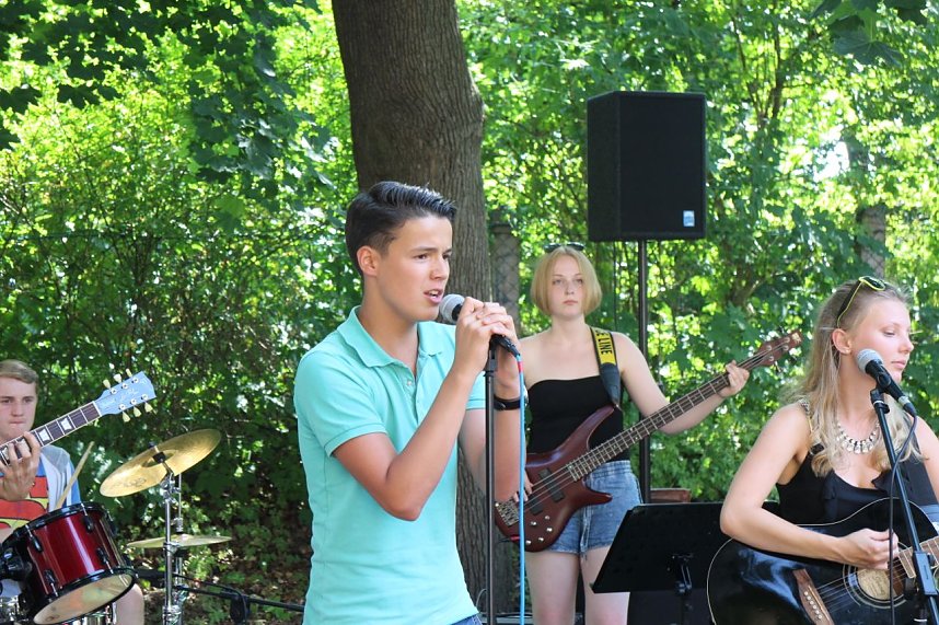 Die Nordh&auml;user Musikschule spielte heute f&uuml;r die Jugendkunstschule auf