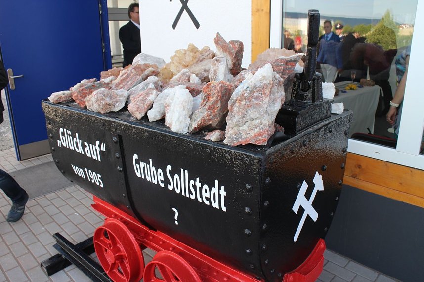 Zum Bergmannsfestes wurde in Sollstedt auch die neue Festhalle er&ouml;ffnet