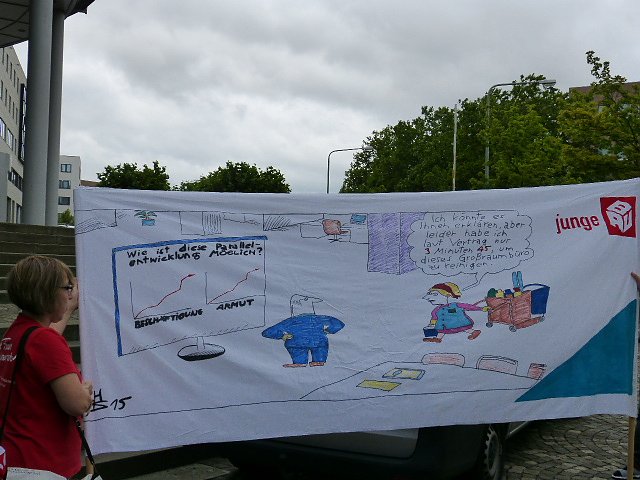 Protest der Besch&auml;ftigten