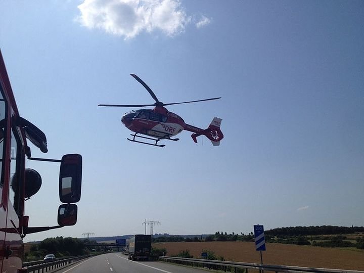 Unfall auf der A 38