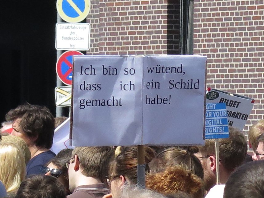 Demo in Berlin f&uuml;r die Pressefreiheit